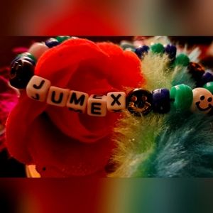 JUMEX Custom handmade Pony beaded bracelet /anklet /keychains